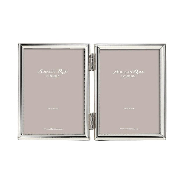 addison ross Fine Edged Silver Double Photo Frame