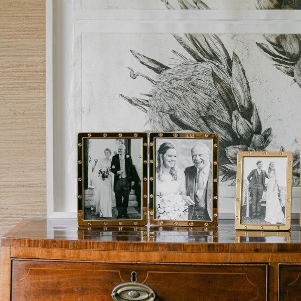 Addison Ross Gold Locket Frame Double