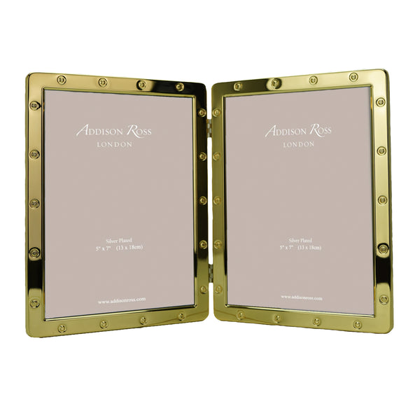 addison ross Gold Locket Frame Double