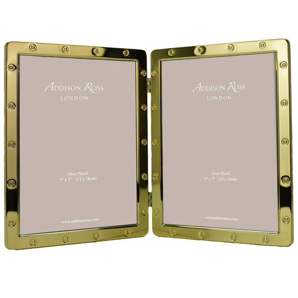 addison ross Gold Locket Frame Double