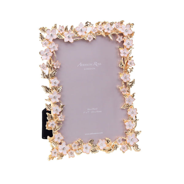 Addison Ross Gold & White Flower Frame