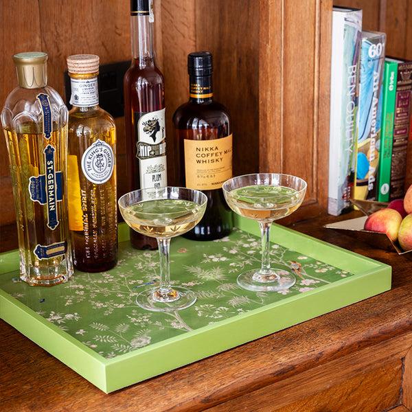 Addison Ross Green Medium Chinoiserie Tray