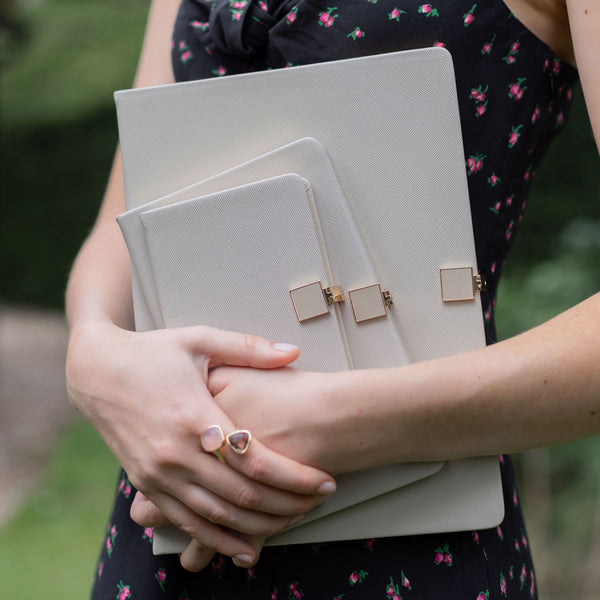 Addison Ross Grey & Gold A6 Notebook