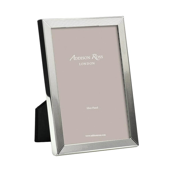 addison ross Grooved Silver Plate Photo Frame
