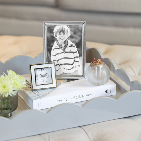 Addison Ross Herringbone Silver Plated Photo Frame