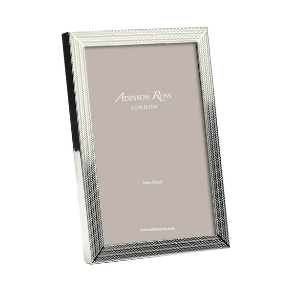 addison ross Herringbone Silver Plated Photo Frame