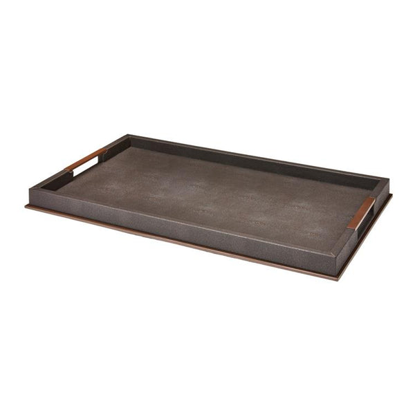 addison ross Large Anthracite Shagreen Tray