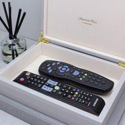 Addison Ross Large Black Lacquer Box With Silver