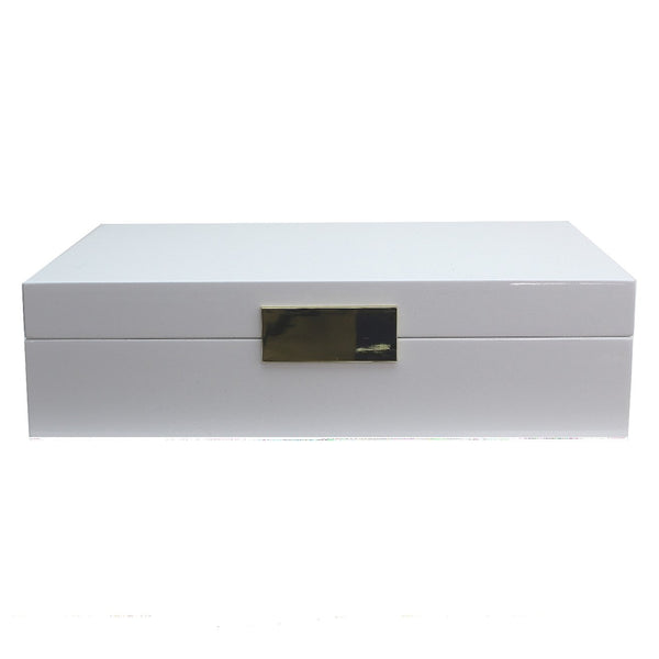 Addison Ross Large White & Gold Glasses Box