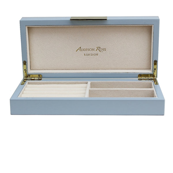 Addison Ross Light Blue Lacquer Box With Gold