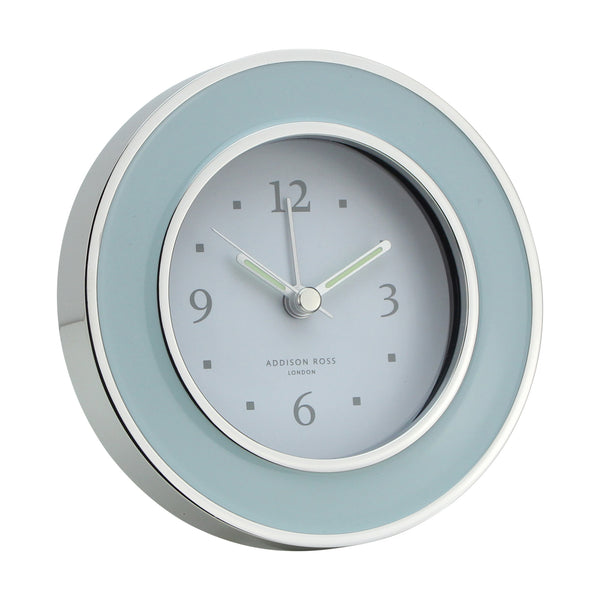 addison ross Light Blue & Silver Alarm Clock