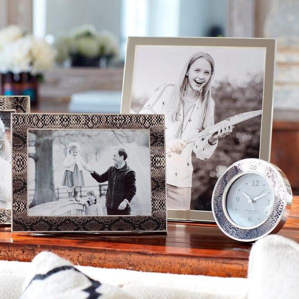 Addison Ross Natural Snake Silver & Alarm Clock