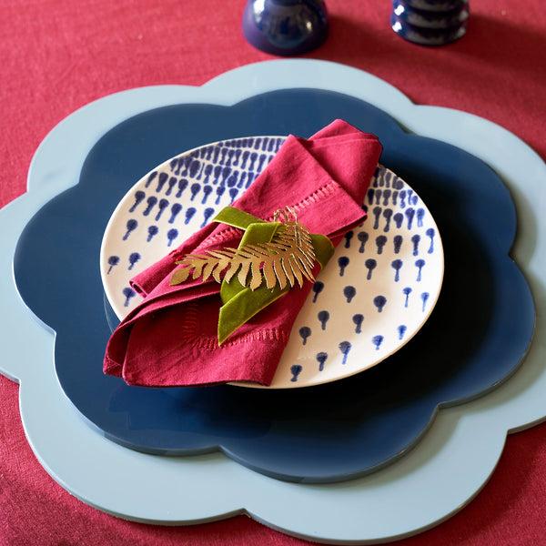 Addison Ross Navy Lacquer Placemats - Set Of 4