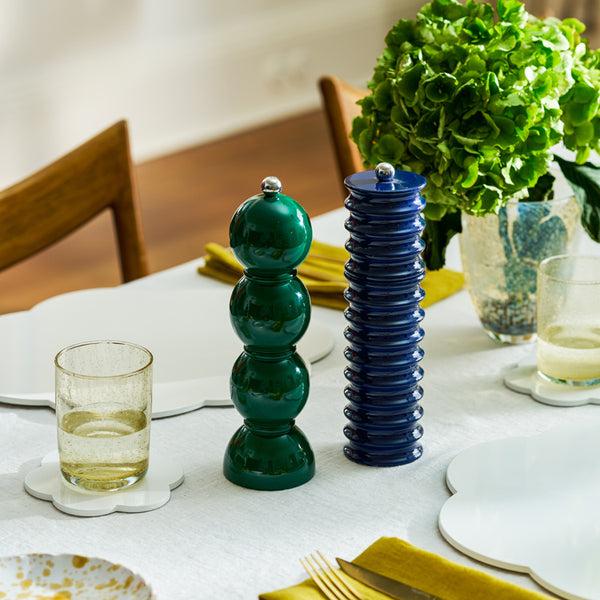 Addison Ross Navy Twister Salt And Pepper Mill