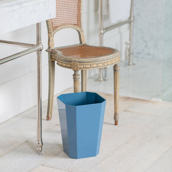Addison Ross Octagonal Lacquer Bin – Denim