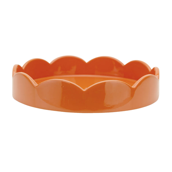 addison ross Orange Small Round Scallop Tray