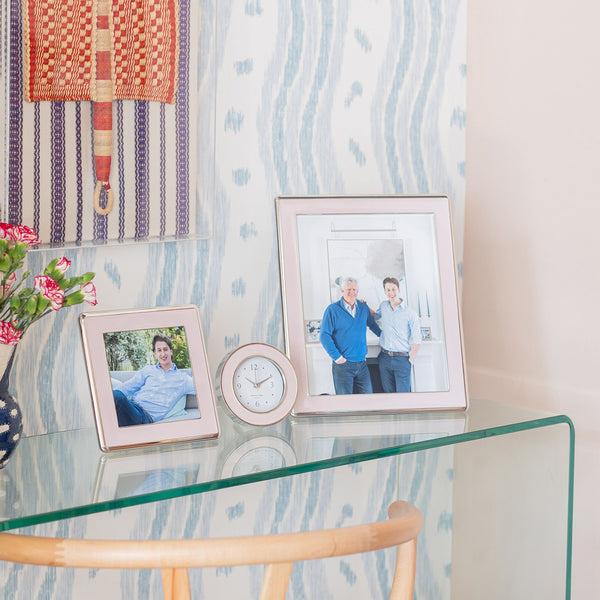 Addison Ross Pale Pink Enamel & Silver Curve Frame
