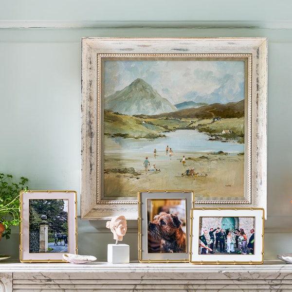 Addison Ross Pale Pink & Gold Bamboo Photo Frame