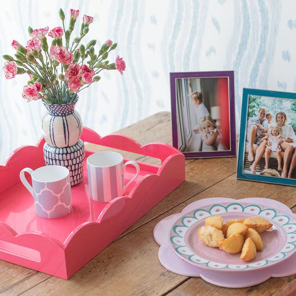 Addison Ross Pale Pink Lacquer Placemats – Set Of 4