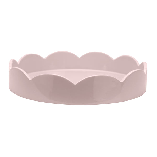 addison ross Pale Pink Small Round Scallop Tray