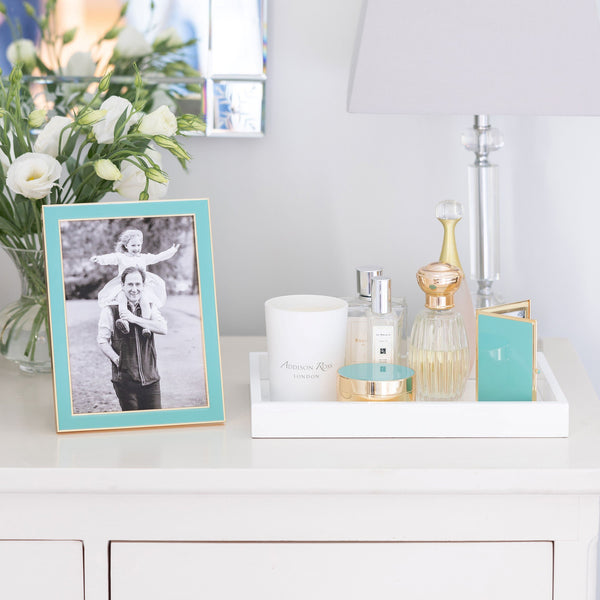 Addison Ross Pastel Blue Enamel & Gold Frame