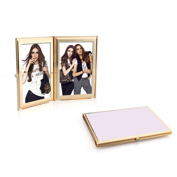 addison ross Pastel Pink & Gold Travel Frame