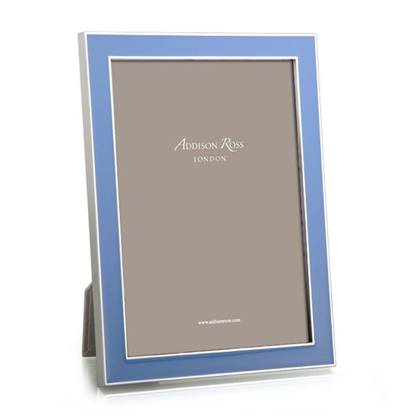 addison ross Periwinkle Blue Enamel & Silver Frame