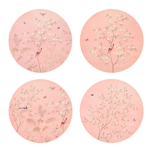 Addison Ross Pink Chinoiserie Placemats - Set Of 4