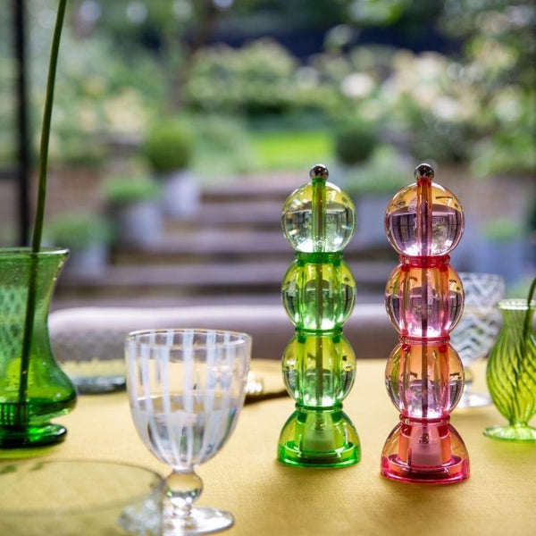 Addison Ross Pink Icy Bobbin Salt Or Pepper Mill