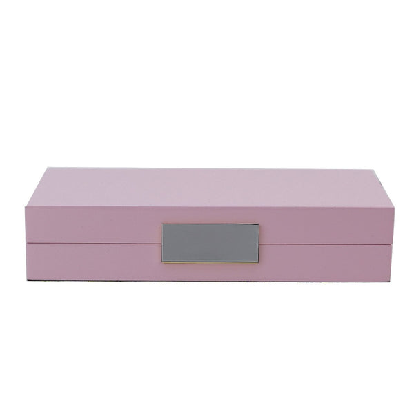addison ross Pink Lacquer Box With Silver