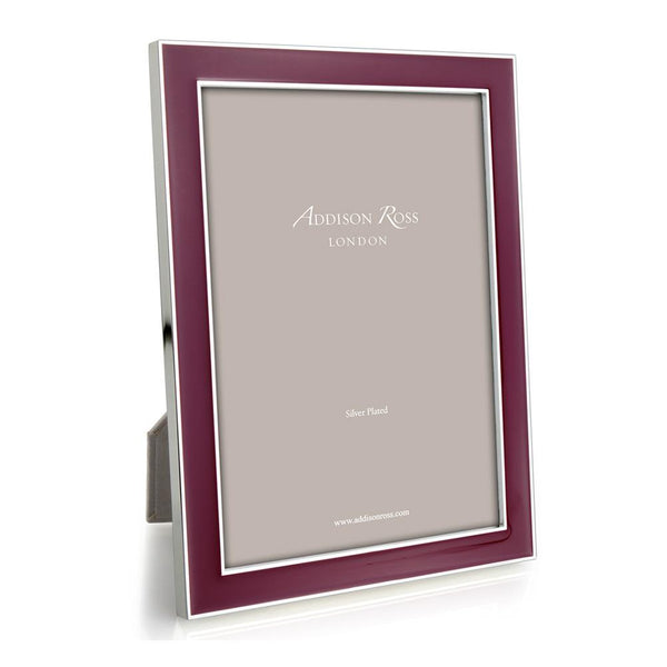 addison ross Plum Enamel & Silver Frame