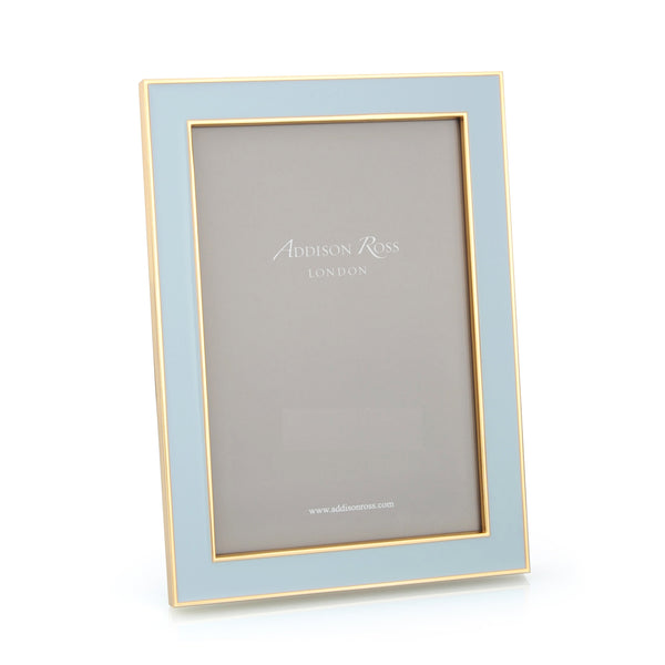 Addison Ross Powder Blue Enamel & Gold Frame