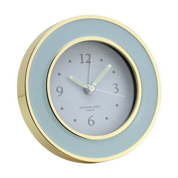 addison ross Powder Blue & Gold Alarm Clock