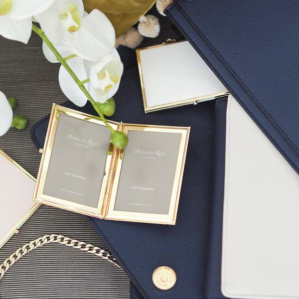 Addison Ross Powder Blue & Gold Travel Frame