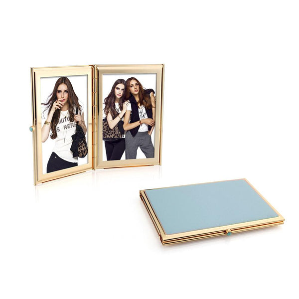 addison ross Powder Blue & Gold Travel Frame