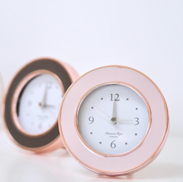 Addison Ross Rose Gold & Pink Alarm Clock