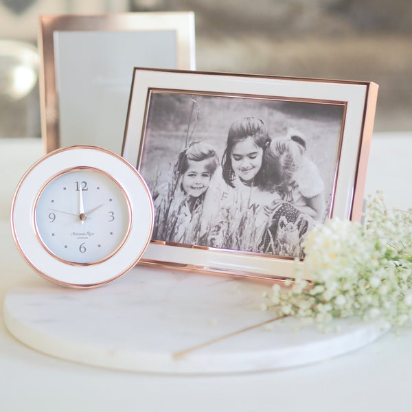 Addison Ross Rose Gold & Pink Alarm Clock
