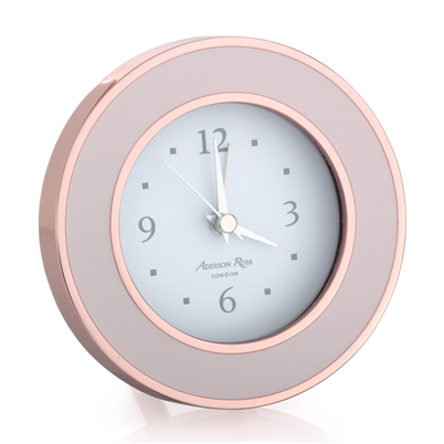 Addison Ross Rose Gold & Pink Alarm Clock