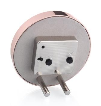 Addison Ross Rose Gold & Taupe Alarm Clock