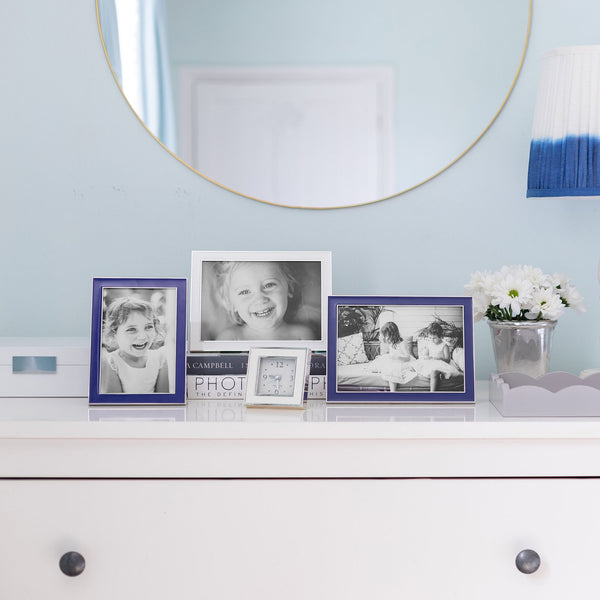 Addison Ross Royal Blue Enamel & Silver Frame