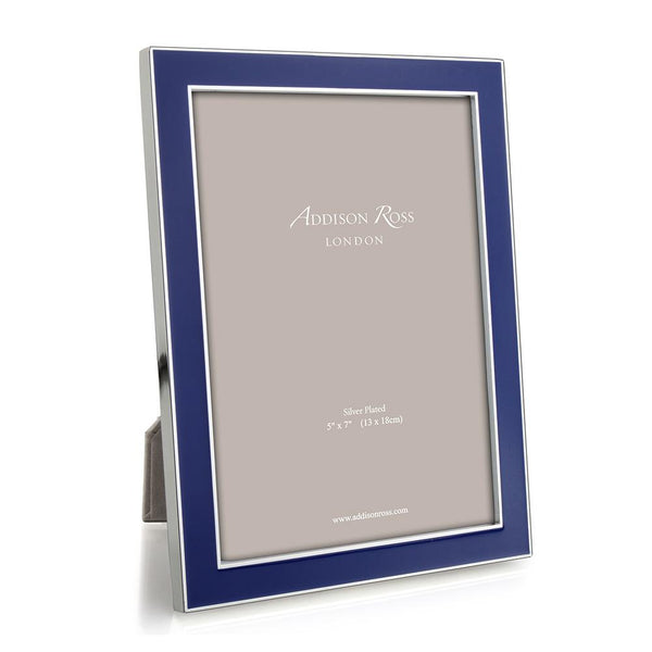addison ross Royal Blue Enamel & Silver Frame