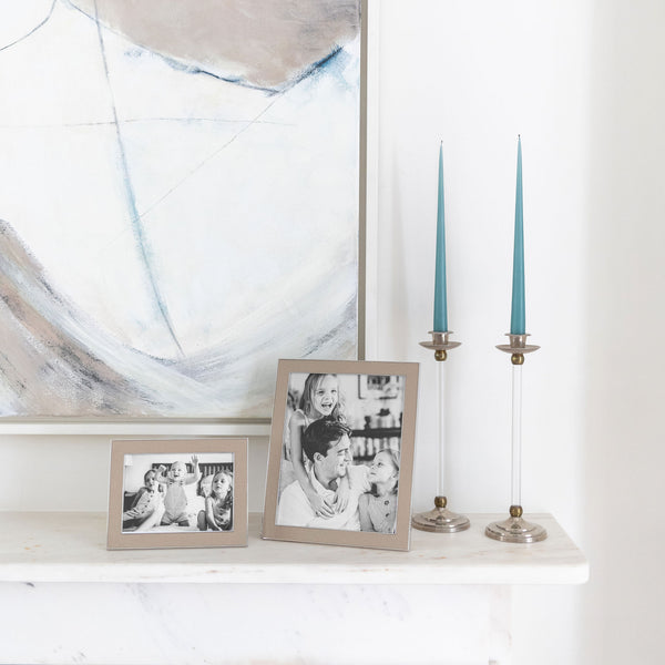 Addison Ross Sand Shagreen & Silver Frame