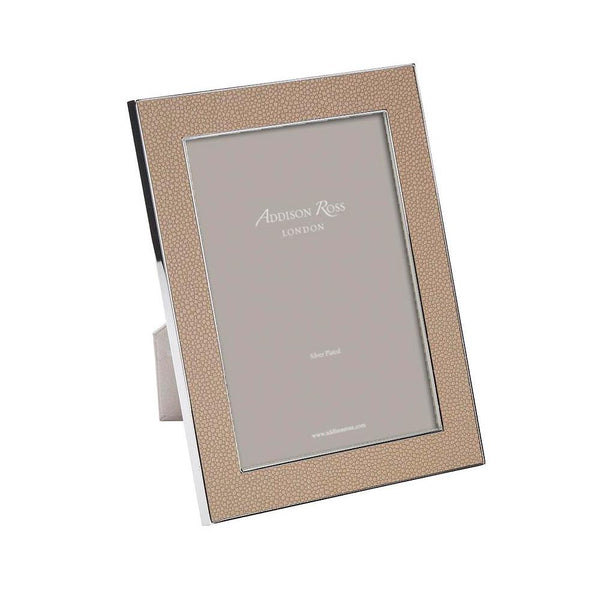 Addison Ross Sand Shagreen & Silver Frame