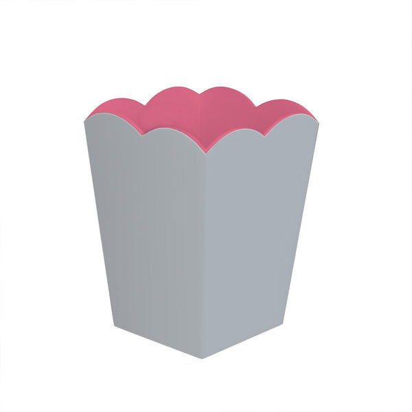 addison ross Scalloped Lacquer Bin – Chiffon & Pink