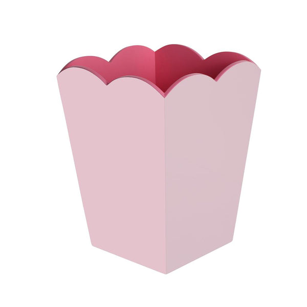 addison ross Scalloped Lacquer Bin – Pink & Watermelon