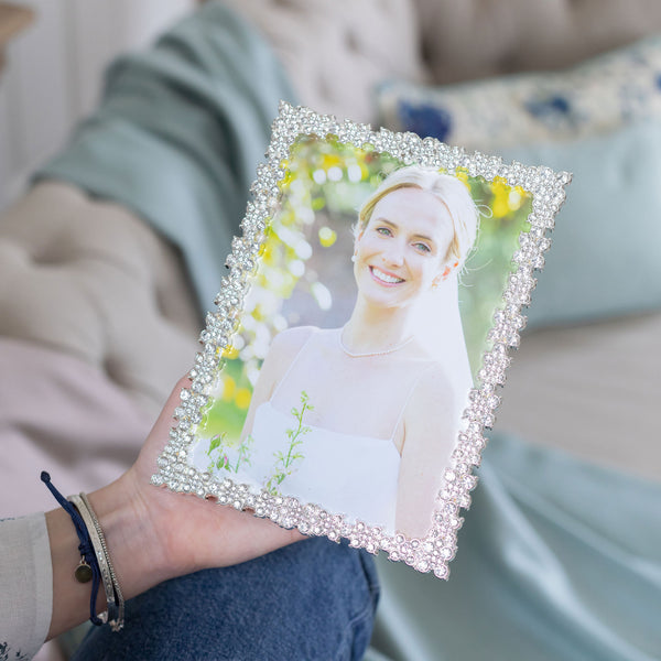 Addison Ross Silver Daisy Diamante Frame