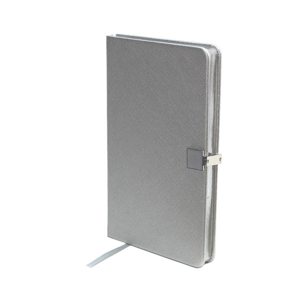 Addison Ross Silver & Silver A5 Notebook