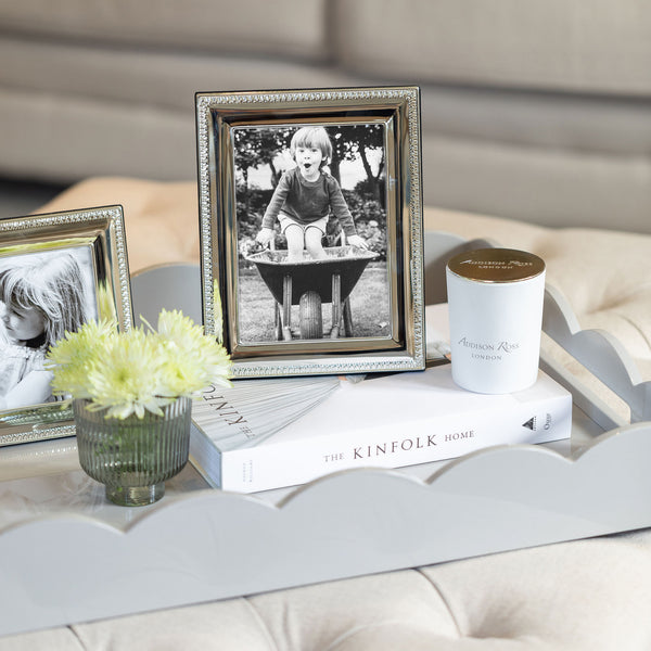 Addison Ross Silver Tooth Pattern Photo Frame
