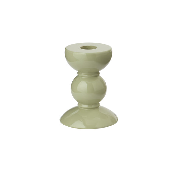 addison ross Small Sage Bobbin Candlestick - 10cm
