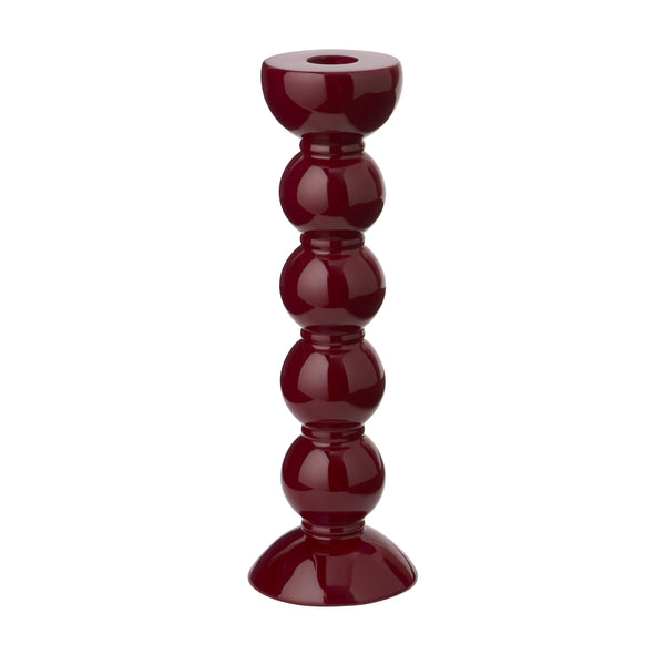 addison ross Tall Cherry Bobbin Candlestick - 24cm